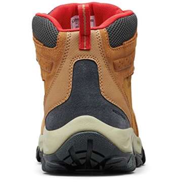 Columbia mens Newton Ridge Plus Ii Suede Waterproof Hiking Boot, Elk/Mountain Red, 9.5 Wide US