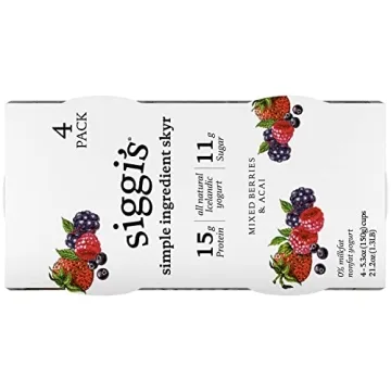 Siggi's Nonfat Mixed Berries & Acai Yogurt 4 Pack
