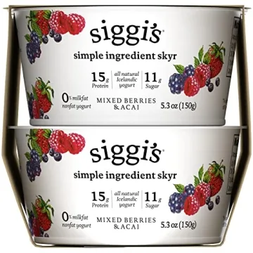 Siggi's Nonfat Mixed Berries & Acai Yogurt 4 Pack