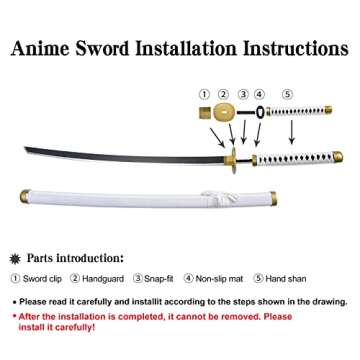 Wado Ichimonji Sword - Perfect Cosplay Replica - 41 inch