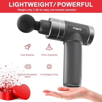 TJIAHUIMSO Quiet Electric Muscle Massager for Pain Relief