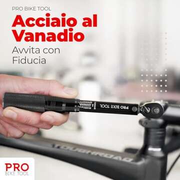 PRO BIKE TOOL Click Bicycle Torque Wrench Set, 2-20 Nm - Includes Storage Box, Allen & Torx Sockets,...