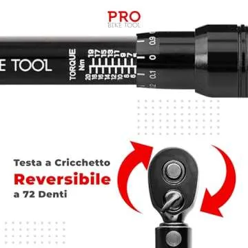 PRO BIKE TOOL Click Bicycle Torque Wrench Set, 2-20 Nm - Includes Storage Box, Allen & Torx Sockets, Extension Bar