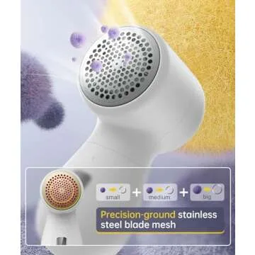 Rechargeable Fabric Shaver with 3-Speed Control