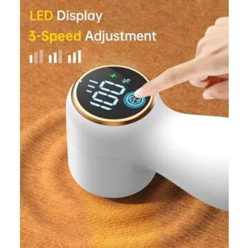Rechargeable Fabric Shaver with 3-Speed Control