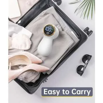 Rechargeable Fabric Shaver with 3-Speed Control