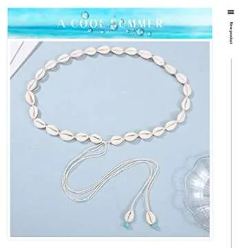 Chennie Boho Shell Waist Chain - Adjustable Beach Jewelry