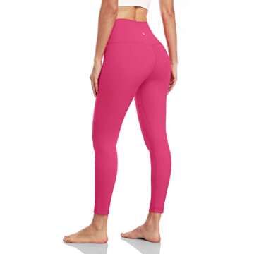 HeyNuts Essential 7/8 Leggings High Waisted Yoga Pants for Women, Soft Workout Pants Compression Leg...