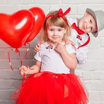 Whaline 9 Valentine's Day Felt Badge Reels - Cute ID Holders