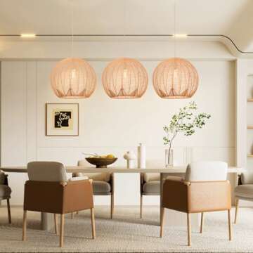 Arturesthome Coastal Rattan Chandelier for Any Room