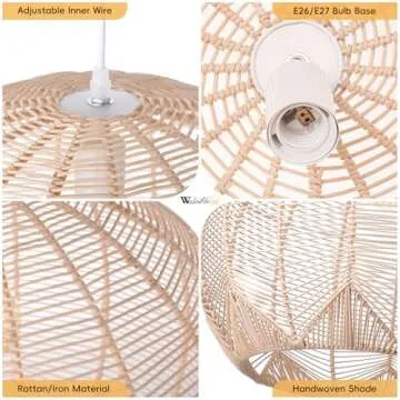 Arturesthome Coastal Rattan Chandelier for Any Room