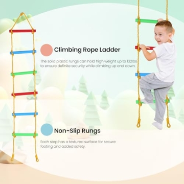 Plohee 550lbs Heavy-Duty Swing Set for Kids Outdoor Play