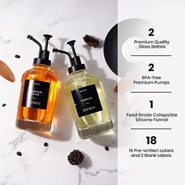 Molimoli Syrup Dispenser Set for Coffee Lovers