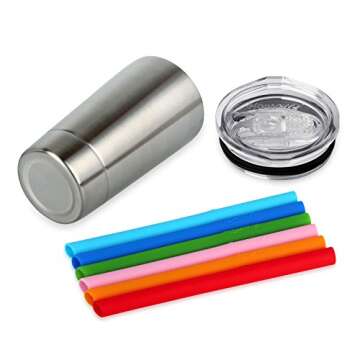 Housavvy Toddler Tumbler with Lid and Straw, 12 Oz