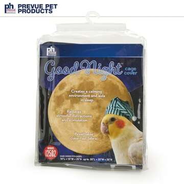 Prevue Hendryx Pet Products Universal Bird Cage Cover, Medium, Black