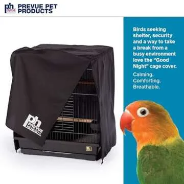 Prevue Hendryx Pet Products Universal Bird Cage Cover, Medium, Black