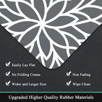 Stylish HEBE Washable Kitchen Rug Set for Comfort and Safety