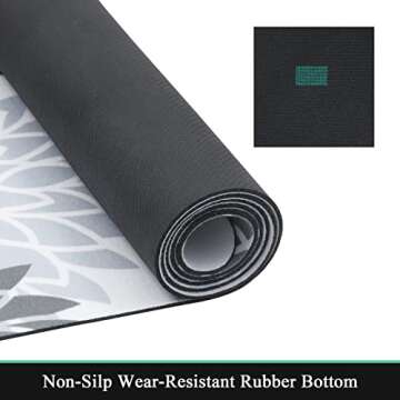 Stylish HEBE Washable Kitchen Rug Set for Comfort and Safety