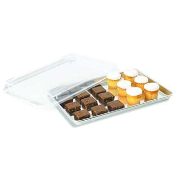 Artisan Professional Classic Aluminum Baking Sheet Pan Set with 18 x 13-inch Half Sheet and Cover