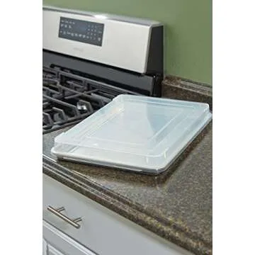 Artisan Professional Classic Aluminum Baking Sheet Pan Set with 18 x 13-inch Half Sheet and Cover