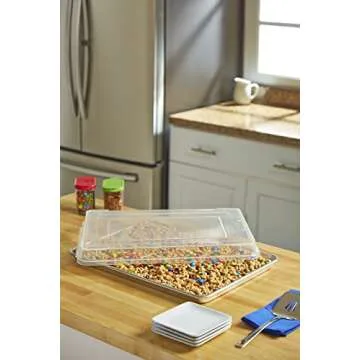 Artisan Professional Classic Aluminum Baking Sheet Pan Set with 18 x 13-inch Half Sheet and Cover