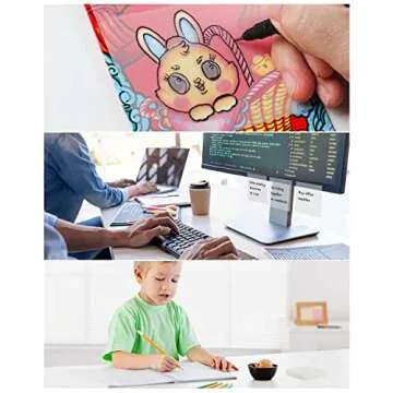 GEAoffice 450 Sheets Transparent Sticky Notes Set - 3x3 inch Clear Sticky Notes Tabs Colorful Self-Adhesive for Book Annotation, See Through Sticky Notes for Tracing, School & Office (9 Pack)