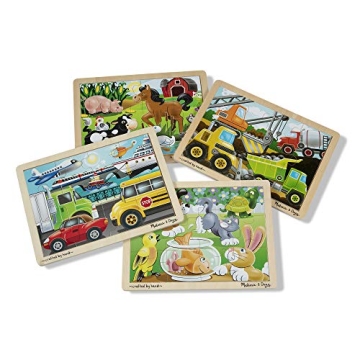 Melissa & Doug Wooden Jigsaw Puzzles for Early Learning