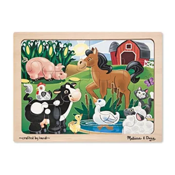 Melissa & Doug Wooden Jigsaw Puzzles for Early Learning