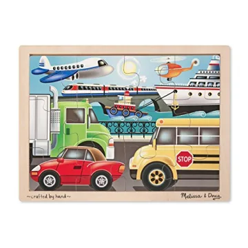 Melissa & Doug Wooden Jigsaw Puzzles for Early Learning