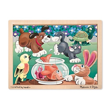 Melissa & Doug Wooden Jigsaw Puzzles for Early Learning