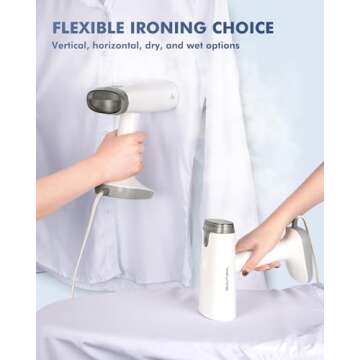 Portable Dual Voltage Travel Steamer for Clothes