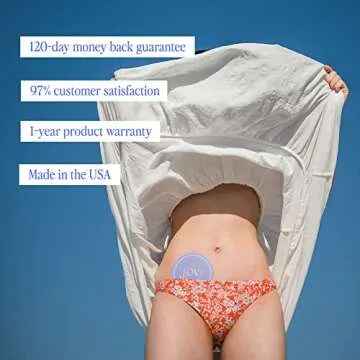 Jovi Period Pain Support Patch, Natural Discomfort Support for Menstrual Cramps, Wearable and Reusable Wellness Patches for Women, (1 Pack + Adhesives)