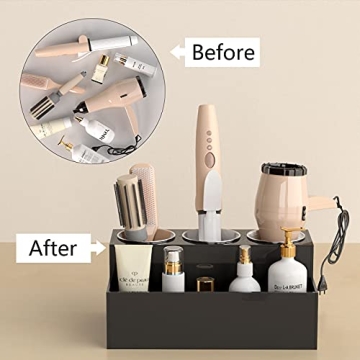 NIUBEE Hair Tool Organizer for Hair & Makeup Storage