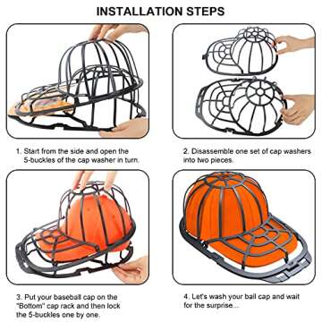 Durable Hat Washer Cage for All Caps - Easy to Use
