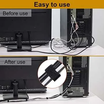 XINYIBO 1/2" Double-Sided Reusable Cable Ties 25 Yards