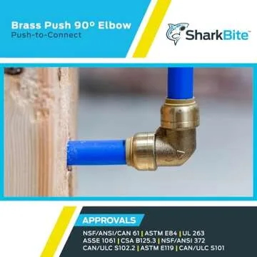 SharkBite 1/2 Inch 90 Degree Elbow Push Connector