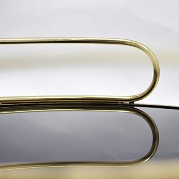 O-Plus Decorative Tray Set of 2 Gold Mirrored Trays