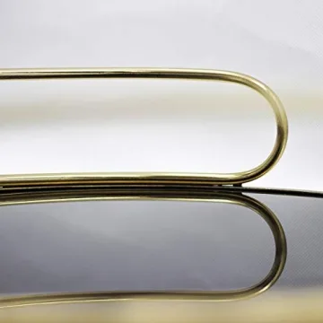 O-Plus Decorative Tray Set of 2 Gold Mirrored Trays