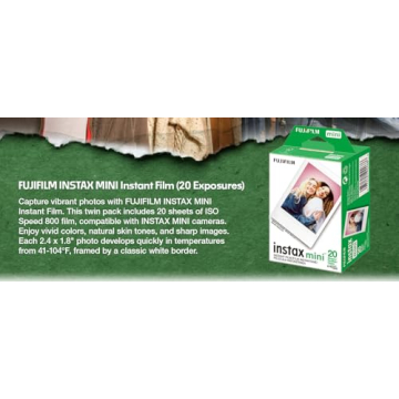 Fujifilm Instax Mini Instant Film Twin Packs for Instant Cameras
