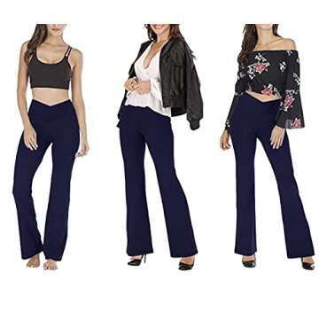 Stylish TOPYOGAS Bootleg Yoga Pants with V High Waist