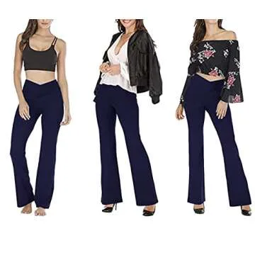 Stylish TOPYOGAS Bootleg Yoga Pants with V High Waist