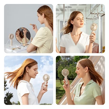Compact JISULIFE Handheld Mini Fan for Home and Travel