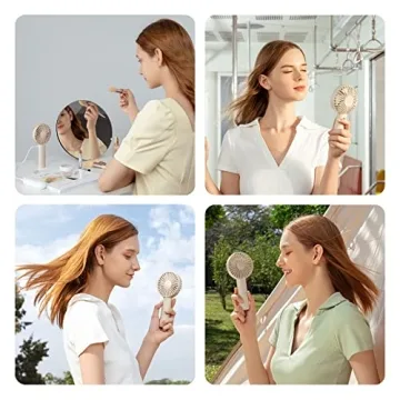 Compact JISULIFE Handheld Mini Fan for Home and Travel