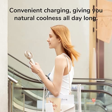 Compact JISULIFE Handheld Mini Fan for Home and Travel