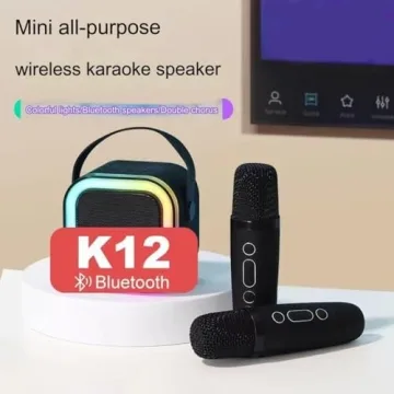 Stellaya Mini Karaoke Machine with 2 Mic Set