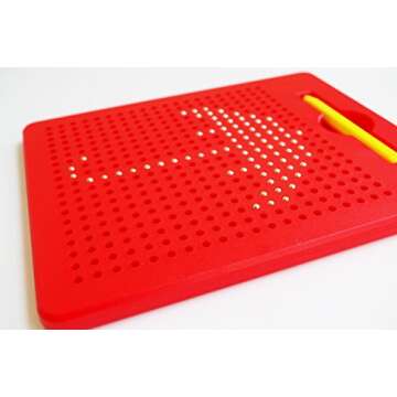 xcivi Free Play Doodle Magnetic Board Magnetic Drawing Tablet (Red)