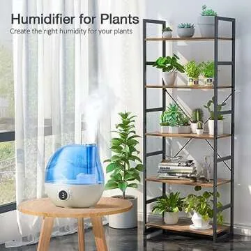 2.3L Ultrasonic Cool Mist Quiet Air Humidifier for Bedroom, 24 Hours Run Time, Auto Shut-Off, 3 Mist Levels, 360° Rotation Nozzle for Home Office Baby Nursery
