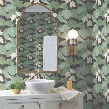 RoomMates Lily Pad Peel and Stick Wallpaper - Transform Your Space