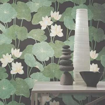 RoomMates Lily Pad Peel and Stick Wallpaper - Transform Your Space