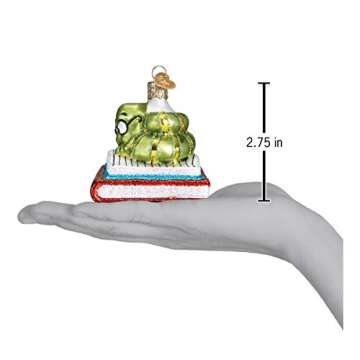 Old World Christmas Bookworm Glass Blown Ornaments for Christmas Tree